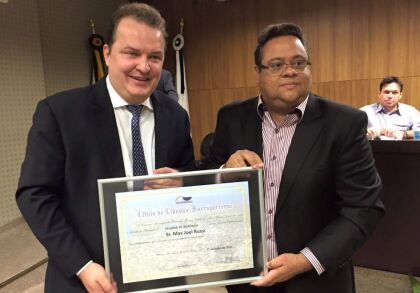 Deputado Max Russi recebe Título de Cidadão Barra-garcense