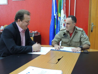 Reunião com o Coronel BM Julio Cezar Rodrigues