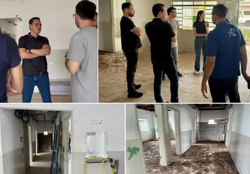 Diego Guimarães vistoria obras de asfalto e saúde no bairro Três Barras em Cuiabá