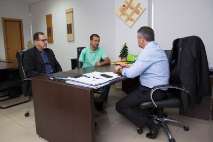 Reunião com vereadores Renilson e Marcelo de São José dos Quatro Marcos