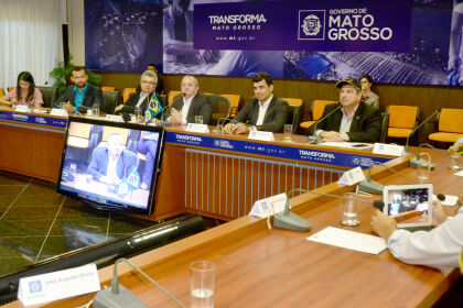 Deputados Wancley Carvalho e Guilherme Maluf  Reunidos com o Governador e lideranças