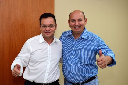 Presidente Eduardo Botelho recebe a visita do vereador Marcos Veloso
