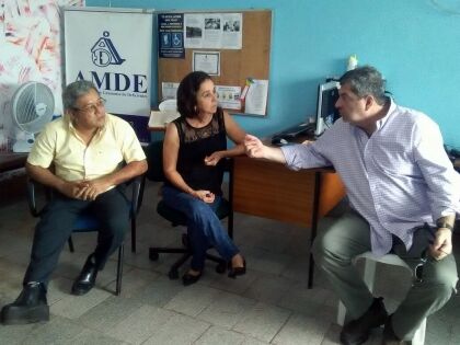Deputado Guilherme Maluf  em visita à AMDE