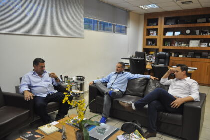Dep. Mauro Savi em reunião com o presidente da Câmara de Lucas do Rio Verde
