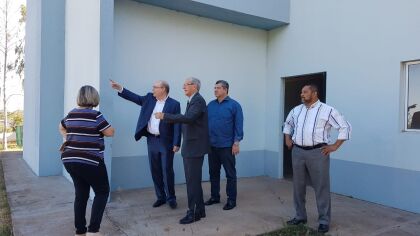 Deputado Guilherme Maluf visita obras do hospital do Instituto Lions da Visão