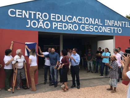 Distrito de Placa de Santo Antônio ganha primeiro Centro de Educação Infantil