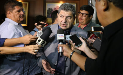Deputado Guilherme Maluf concede entrevista após ser o mais votado para indicação à vaga no TCE