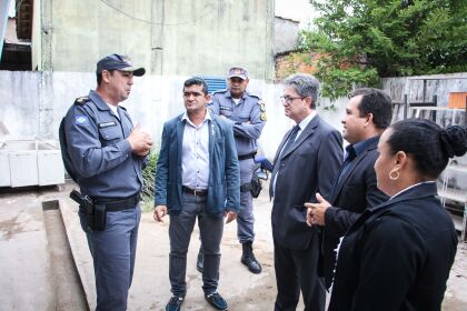 Deputado Elizeu Nascimento visita obra de reforma da Companhia de Polícia Militar em Barão de Melgaço