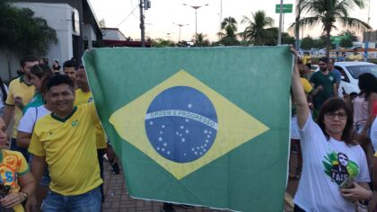 Delegado Claudinei manifesta em apoio ao presidente da República Jair Bolsonaro