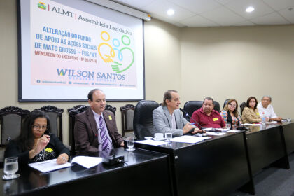 Reunião para discutir a alteração do Fundo de Apoio às Ações Sociais de Mato Grosso