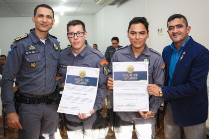 Entrega de moção de aplauso ao Corpo Musical da Polícia Militar do Estado de Mato Grosso