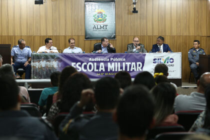 Fávero participa de palestra sobre escola cívico-militar em Jangada, nesta 2ª