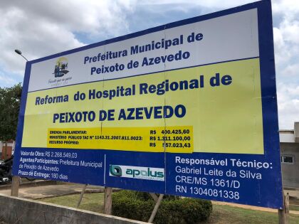 Visita técnica ao Hospital Regional de Peixoto de Azevedo