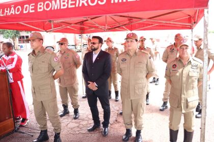 Solenidade no 1º Batalhão do Corpo de Bombeiros