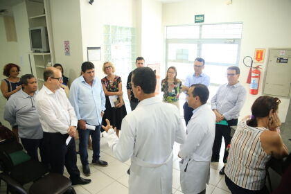 Comissão de Saúde, Previdência e Assistência Social em visita ao Hospital Geral Universitário