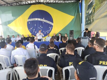 Deputado Dr. Gimenez participa de solenidade de posse de novos policiais rodoviários federais em Pontes e Lacerda