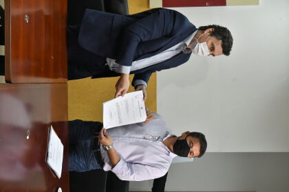 Vice-presidente João Batista recebe LOA do secretário Gallo