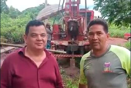 Presidente da Câmara de Jangada, Junior Jangada e seo Nestor Conceição: água é vida!