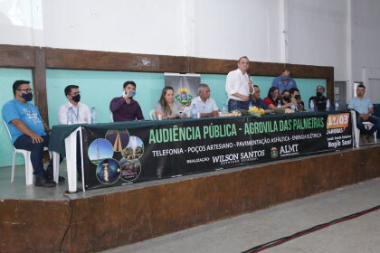 Audiência pública para transmitir informações acerca do asfaltamento do acesso a Agrovila das Palmeiras