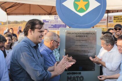 Thiago Silva celebra investimentos nas áreas de infraestrutura e educação para Rondonópolis