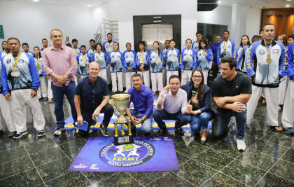 Atletas do Campeonato Brasileiro de Karatê visitam a ALMT