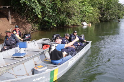 Saída da expedição ao rio Cuiabá
