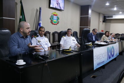 Deputado Wilson Santos concede entrevista coletiva sobre a Expedição ao rio Cuiabá