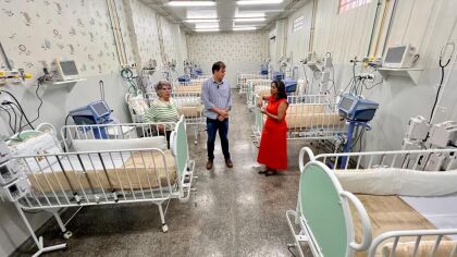 Thiago Silva visita novos leitos de UTI Pediátrica da Santa Casa de Rondonópolis