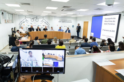 A exposição da Secretaria Estadual de Desenvolvimento (Sedec) tratou da Zona de Processamento de Exportação (ZPE) de Cáceres e do turismo