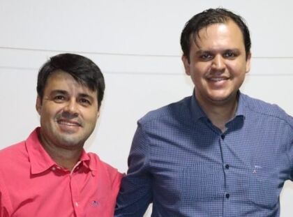 Thiago Silva com o ex-vereador Emerson Machado