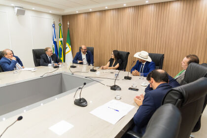 Deputados recebem Leonardo Albuquerque, chefe do escritório de representação de Mato Grosso em Brasília.