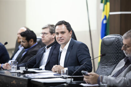 Deputado Diego Guimarães (Republicanos), requerente da audiência pública e autor do projeto de lei n° 1622/2023
