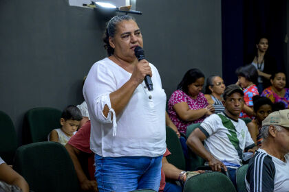 Marcilene Santos, representante da Associação Bons Amigos de Rosário Oeste