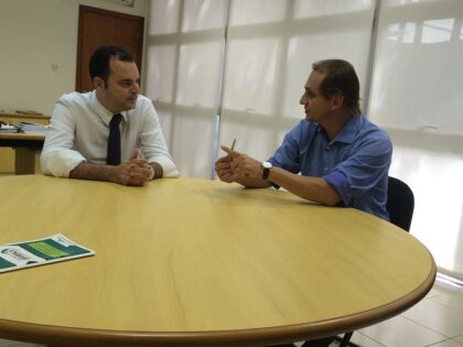   Dep Wilson Santos em reunião com o secretário de Planejamento do Estado, Marco Aurélio