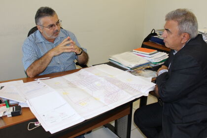 Reunião com o secretário de Infraestrutura do município de Várzea Grande, Gonçalo Barros.