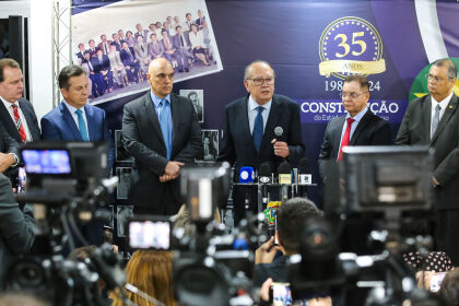 O mato-grossense Gilmar Mendes também falou da importância da segurança e vigilância em todos os aspectos cotidianos