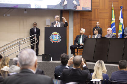 O ministro Flávio Dino em sua apresentação, começou falando que Amazônia e Pantanal são considerados assuntos nacionais