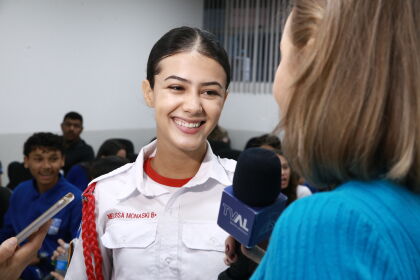 A estudante Melissa Menaski integra a atual legislatura do Programa.