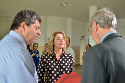Presidente Guilherme Maluf e Dona Maria Teresa da Sala da Mulher Visitam Instituto Lions da Visão