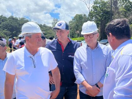 Visita a obra da MT-473 na Serra de Nova Lacerda
