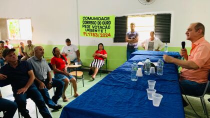 Os moradores manifestaram suas opiniões em reunião realizada com o deputado Wilson Santos