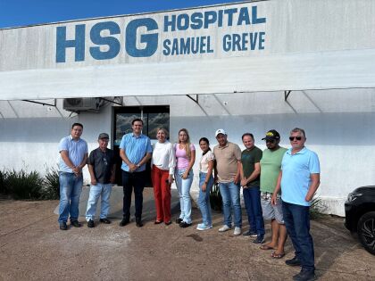 Deputado Thiago Silva visitou o hospital de Mirassol D'Oeste