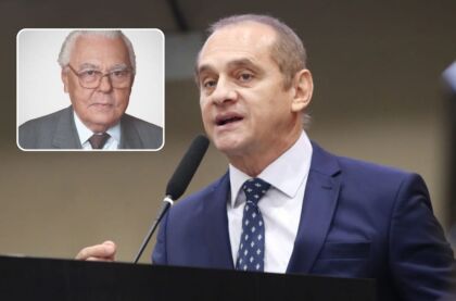 O deputado Wilson Santos é autor da proposta para homenagear o pastor Sebastião (detalhe)