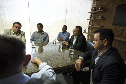 Reunião com Governador e prefeito de Barra do Bugres