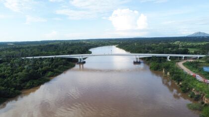 A ponte possui 390 metros e recebeu investimentos de R$ 79,2 milhões do governo estadual