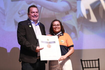 A presidente da Confederação Nacional dos Agentes Comunitários de Saúde (CONACS), Ilda Angélica dos Santos Correia, recebeu a Comenda Marechal Cândido Rondon. 