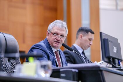 Deputado Dilmar Dal Bosco durante Sessão Ordinária no Plenário Deputado Renê Barbour