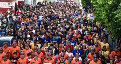 O evento reuniu milhares de pessoas