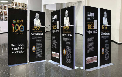 Exposição 190 Anos ALMT reunirá fotos e documentos sobre os principais acontecimentos da história legislativa.Foto: EQUIPE CRIAÇÃO/ALMT