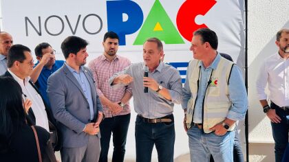 Wilson Santos durante a solenidade do Novo PAC Seleções - Saúde